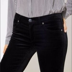 Ann Taylor loft black velvet jeans